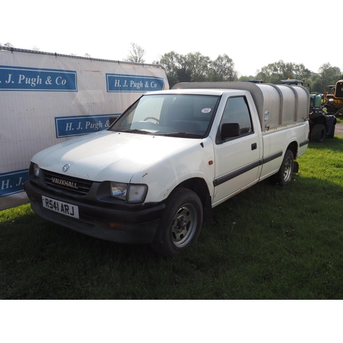 1645 - Vauxhall Brava 2.5 T diesel pick up with canopy, 1998. MOT until 4/8/24. Reg. R541 ARJ. V5 and key i... 