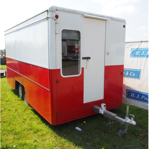 1648 - Living van on twin axle 15ft. Key in office