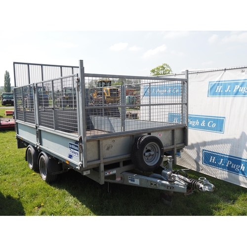 1650 - Ifor Williams LM126G twin axle caged trailer c/w ramp. S/No. H5145372