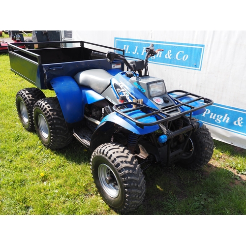 1651 - Polaris 6x6 Big Boss 250 quad. New battery, done very little. Key in office