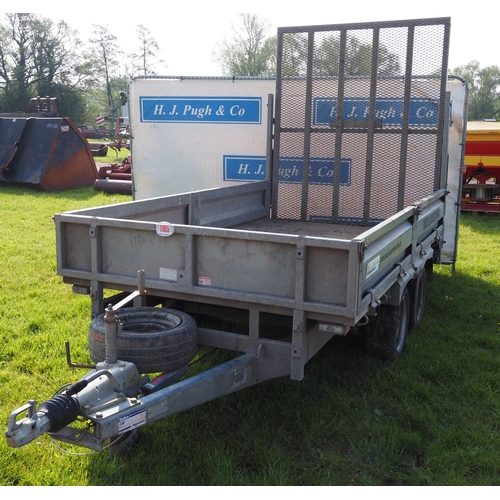 1665 - Indespension 11ft plant trailer with ramp