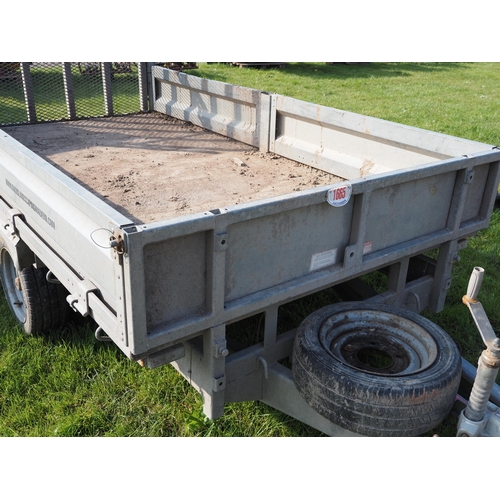 1665 - Indespension 11ft plant trailer with ramp