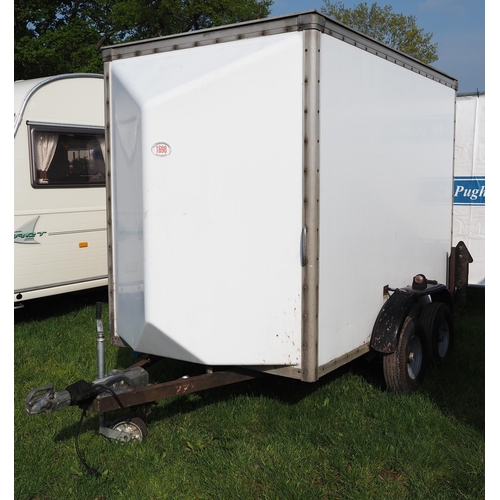 1698 - Box van trailer 8ft