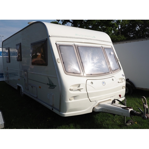 1699 - Avondale Dart caravan, 2003. 6 Berth, 2 fixed bunks. Comes with full awning. Only selling due to upg... 