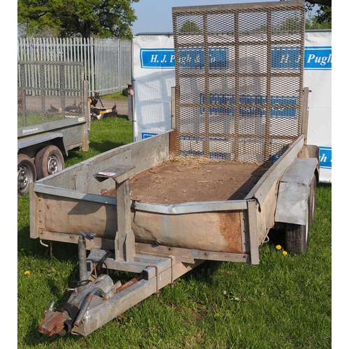 1709 - Tandem axle plant trailer with ramp 10ft