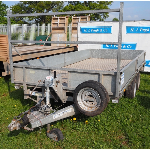 1712 - Ifor Williams LM146G drop side trailer with ramp and winch. S/No. 20349469