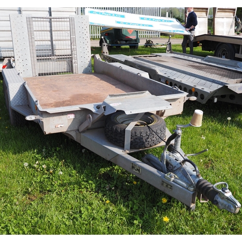 1715 - Ifor Williams GH1054BT plant trailer with ramp. S/No E0648978