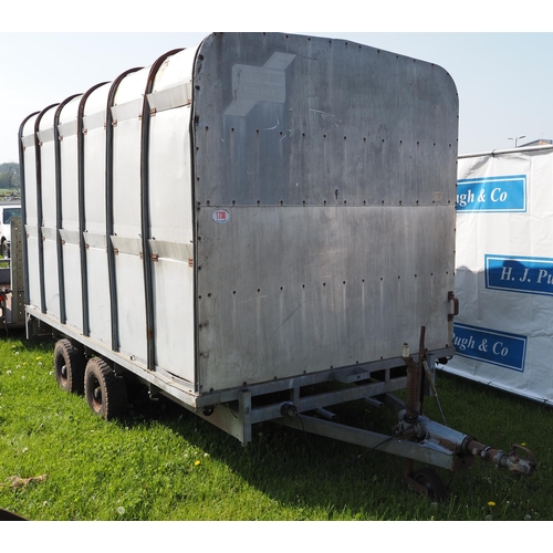 1730 - Ifor Williams 12ft stock trailer