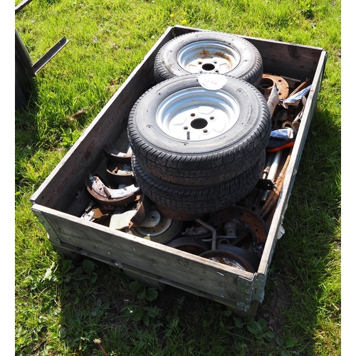 1762 - Trailer wheels and parts