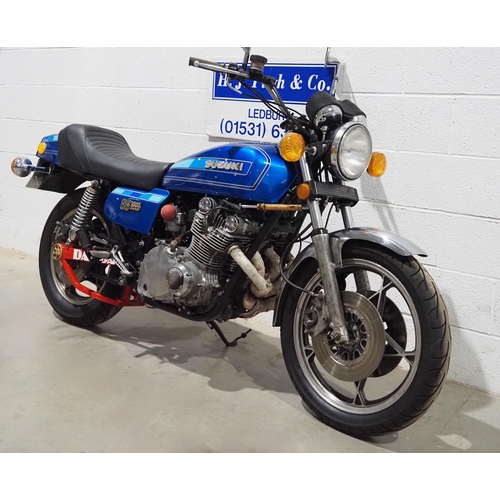 Suzuki GS1000 turbo motorcycle. 1981. 997cc Runs and rides. Reg. UNE ...