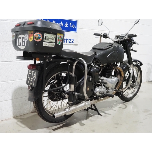 1035 - BSA A10 motorcycle. 1953. 648cc
Frame No. BA7510698
Engine No. BA10 14766 - doesn't match V5
Engine ... 