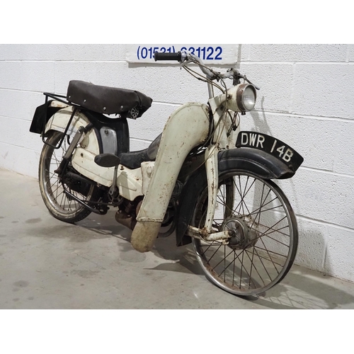 1036 - Motobecane moped. Engine is free.
Reg. DWR 14B. No docs