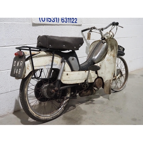 1036 - Motobecane moped. Engine is free.
Reg. DWR 14B. No docs