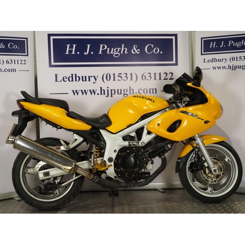 1042 - Suzuki SV650 motorcycle. 1999. 645cc
Recently serviced with new oil, filter and starter motor but no... 