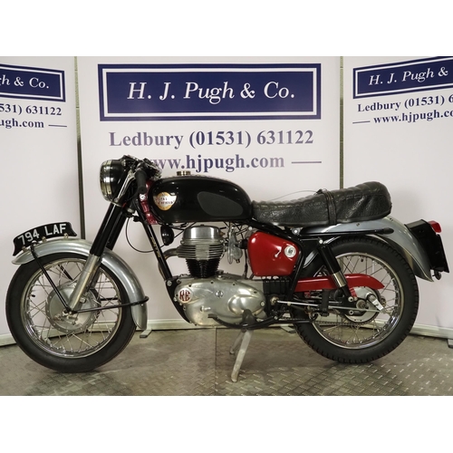 1044 - Royal Enfield Crusader Sports motorcycle. 1961. 249cc
Frame No. 18151
Engine No. C9345
Engine turns ... 