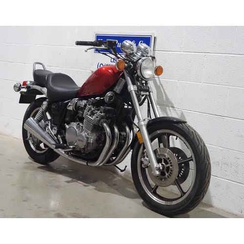 1055 - Yamaha XJ750 Maxim motorcycle. 1985. 697cc.
Runs and rides but not ridden since last MOT on the 03.0... 