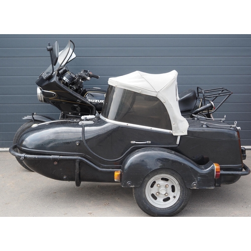 1059 - Suzuki GS850G sidecar outfit. 1987. 843cc
Engine turns over and runs but may need new solenoid. Last... 