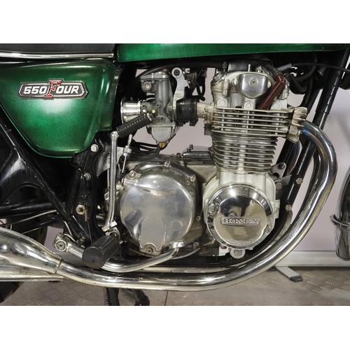 803 - Honda CB550 motorcycle. 1975. 550cc
Frame No. CB550 1213592
Engine No. CB550E-1050752 (V5 states not... 