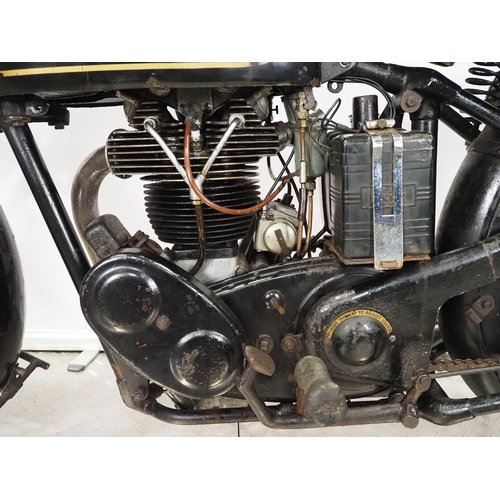 840 - Velocette KSS motorcycle. 1947. 350cc. 
Frame No. 7331
Engine No. KSS 10703 
Runs and rides but will... 