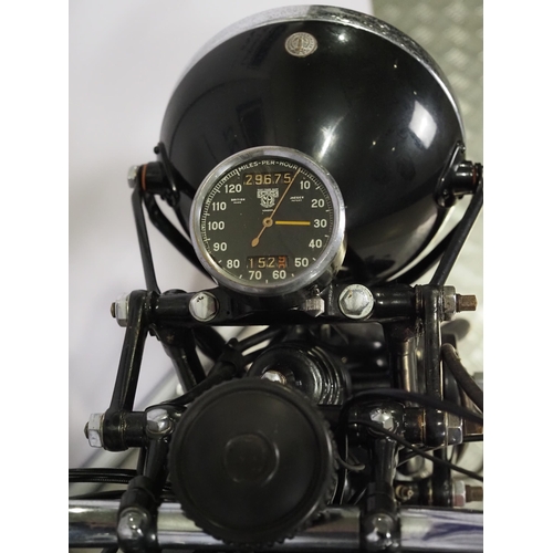 844 - Excelsior Manxman motorcycle. 1939. 350cc. 
Frame No. JM85
Engine No. CXC135
Runs and rides but not ... 