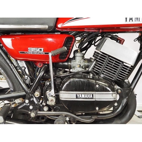 961 - Yamaha RD350 motorcycle. 1972. 350cc. 
Frame No. 351108463
Engine No. 351108463
Runs and rides. MOT ... 