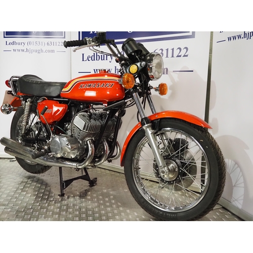 Kawasaki H1B 500 motorcycle. 1971. 498cc. Frame No. KAF-52740 Engine No ...