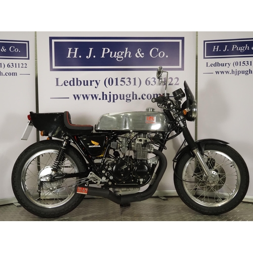 963 - Honda CB400/4 custom motorcycle. 1977. 460cc
Frame No. CB400F2-1075883
Engine No. CB400FE-1054348 (d... 