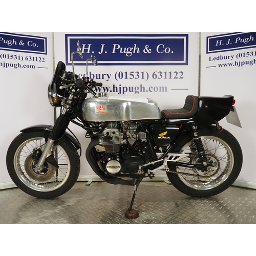 963 - Honda CB400/4 custom motorcycle. 1977. 460cc
Frame No. CB400F2-1075883
Engine No. CB400FE-1054348 (d... 