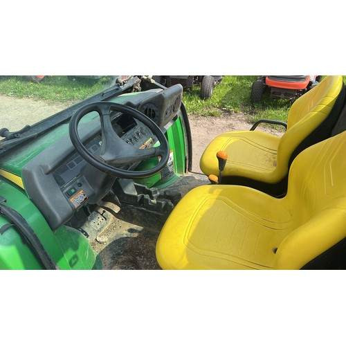 1665A - John Deere 850D gator XUV. 2010. Runs and drives. Showing 2700+ hours. Key in office