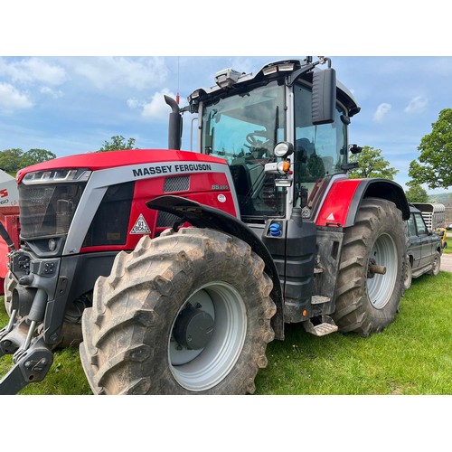 1555 - Massey Ferguson 8S-265 tractor. Front linkage and PTO, 1500 hours. Trimble guidance. Keys in office,... 