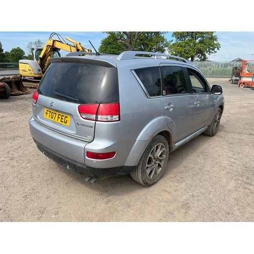 1649A - Citroen C Crosser. Runs and drives. Reg. FT07 FEG. V5 and keys in office