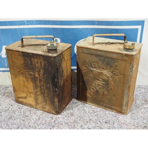 459 - 2 Gallon fuel cans - Shellmex - 2