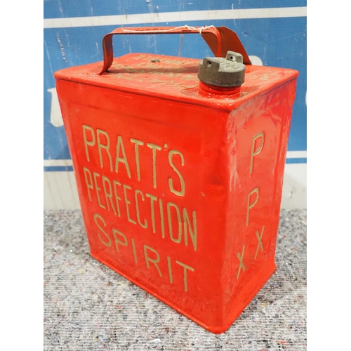 461 - 2 Gallon fuel can - Pratt's Perfection Spirit 'P P XX'