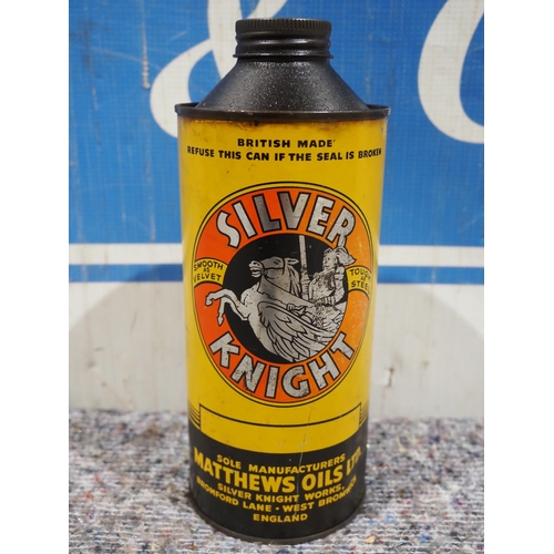 467 - 1 Quart oil can - Silver Knight