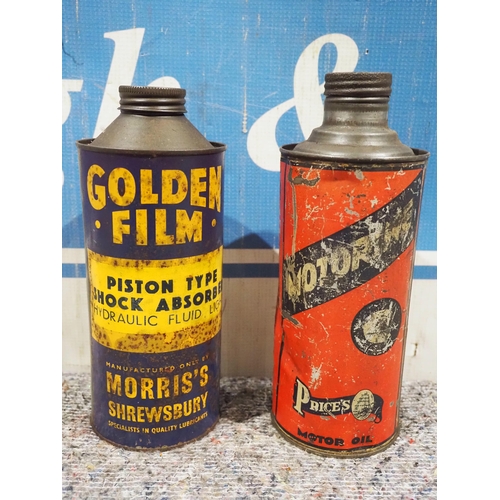 472 - 1 Quart oil cans - Golden Film and Price's