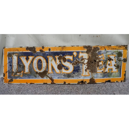 496 - Enamel sign - Lyons' Tea 18