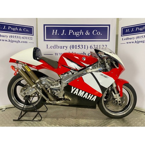 1067 - Yamaha TZ250 4DP race motorcycle. 1994. 250cc
Last ridden in 2018. Has been a display bike for some ... 