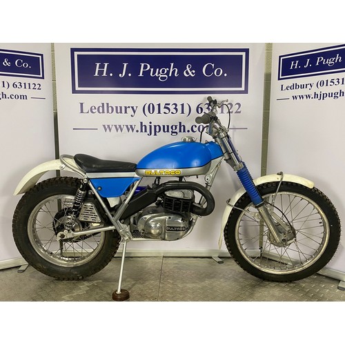 1068 - Bultaco Sherpa trials motorcycle. 1973. 350cc
Frame No. B-9203028
Engine No. M-9203029
Runs and ride... 