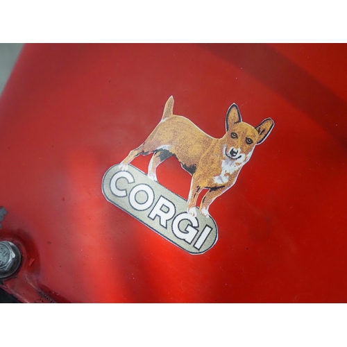 1064 - Brockhouse Corgi motorcycle. 1948. 98cc
Frame No. 8116
Engine No. MK2W 16846
Runs and rides.
Reg. NX... 