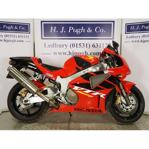 892 - Honda VTR1000 SP-1 motorcycle. 2000. 999cc
Last ridden in 2015 before being dry stored. Battery need... 