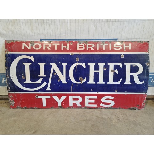 512 - Enamel sign - North British Clincher Tyres 48