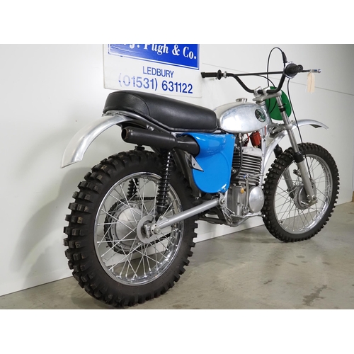 913A - Greeves Griffon 380 QUB motocross bike. 
Frame No. 63F280
Engine No. GPG1/161
Runs but requires reco... 