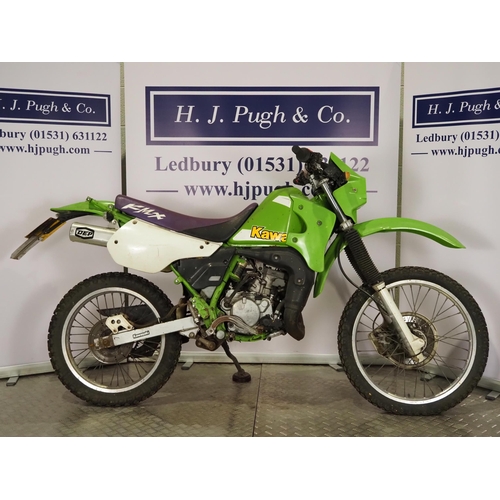 1077 - Kawasaki KMX125 trail bike. 2001. 124cc
Engine turns over. Was running around 18 months ago. Good pr... 