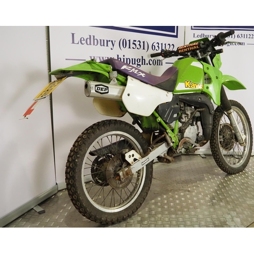 1077 - Kawasaki KMX125 trail bike. 2001. 124cc
Engine turns over. Was running around 18 months ago. Good pr... 