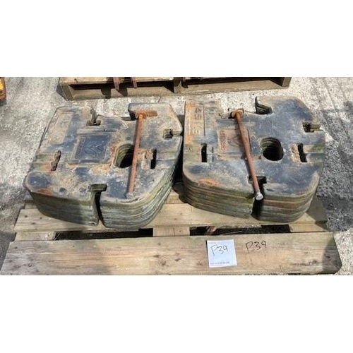 201 - Set of 10 New Holland weights