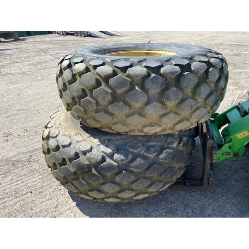210 - John Deere 50 series grass tyres to suit 2650
