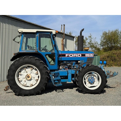 278 - Ford 8630 powershift tractor. 1990. Showing 8234 hours, air con, drawbar, 4 x DASVs, 18.4 38 rear ty... 