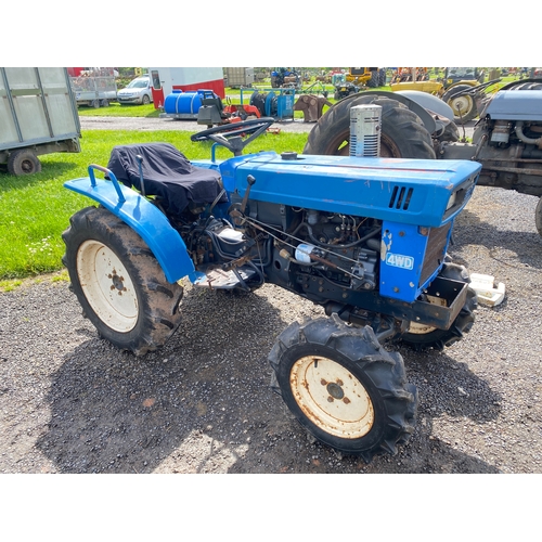 Iseki 2160 4WD compact tractor. Runs and drives. Recent front tyres and ...