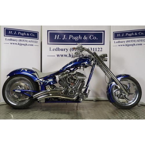 All American custom chopper motorcycle. 2008. 1640cc Frame No 