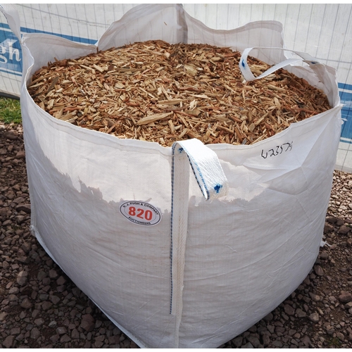 820 - Tote bag of wood chippings